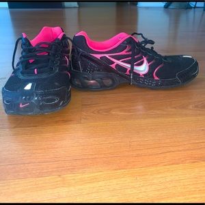 Pink and Black Bike Sneakers Size 8 Women's